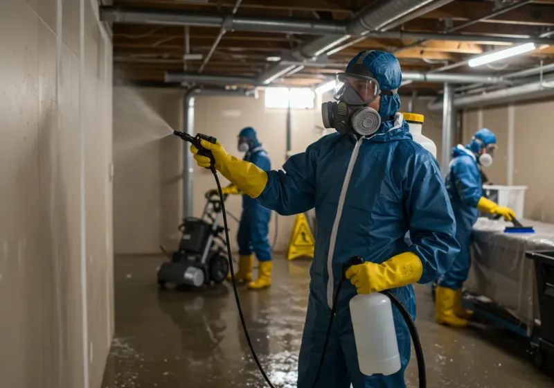 Basement Sanitization and Antimicrobial Treatment process in Red Lake, MN